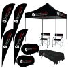 Branded 3m Gazebo 4x Sharkfin Banners Special (Combo 9)