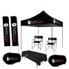 Medium 3m Gazebo Folding Table  Pop Up Banners Telescopic Banners (Combo 47)