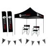 Mini Brand kit 2m Gazebo Triangular PVC Bunting Sharkfin Banners (Combo 41)