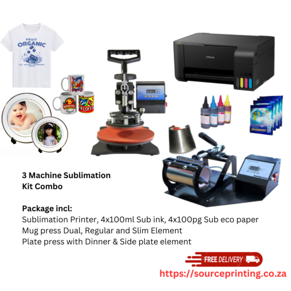 3 Machine Sublimation Kit Combo