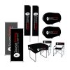 Combo Telescopic Flags, Popup Banners, Directors Chairs, Table Cloth (Combo 44)