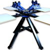 4 Color 4 Station 360° Rotable Silk Screen Printing Press - Image 2