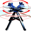 4 Color 4 Station 360° Rotable Silk Screen Printing Press - Image 3