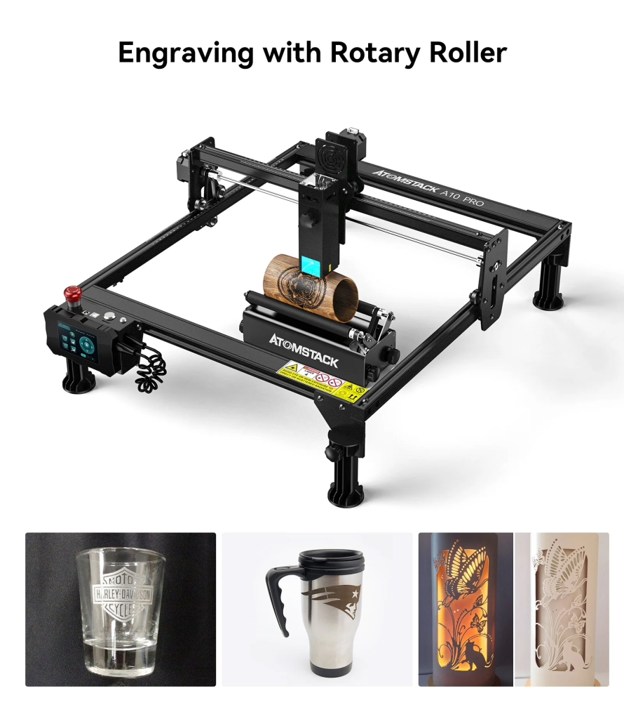 Pro 50w Mini CNC Cutter Router Printer Aluminium Laser Cutting Engraver ...