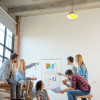 Impression Pro Mobile Steel Magnetic Whiteboard Easel with Extended Display Arms - Image 2
