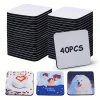 40pcs DIY Blank Sublimation Coasters - Rubber Square