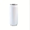 Sublimation Blank Stainless Steel Water Canisters with Lids - 400ml (10 Pack)