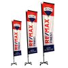 Telescopic Banner – Feather Banner with Fibre Support and Metal Ground Spike