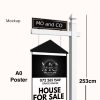Wooden Sign with Pole for Real Estate & Business Signage - Image 2