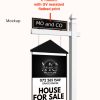 Wooden Sign with Pole for Real Estate & Business Signage - Image 4