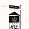 Wooden Sign with Pole for Real Estate & Business Signage - Image 3