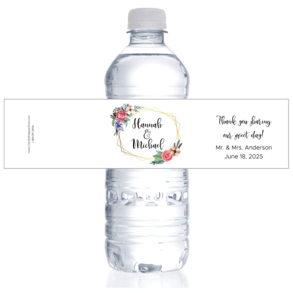 Custom Water Bottle Labels – Waterproof, 130mm x 45mm (Pack of 1,000) - Image 2