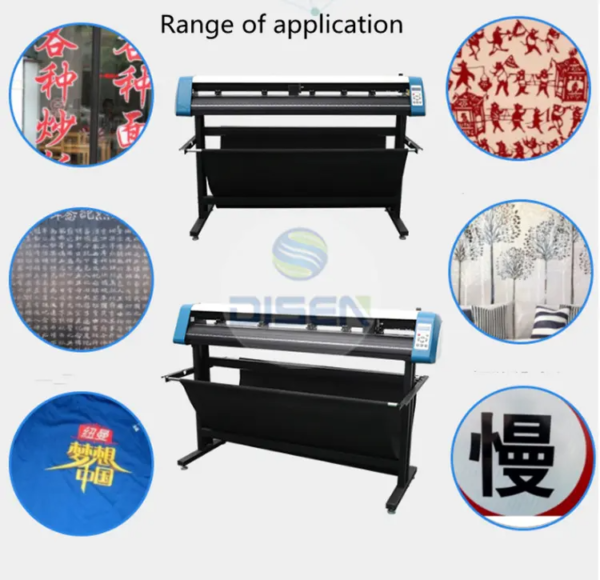 1350mm Vinyl Cutter with Semi-Automatic Contour Cutting, Stand,  Collection Basket and Software - Image 4