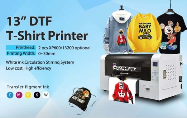GraphKing A3 DTF Printer with Dual XP600 Printheads - Image 7