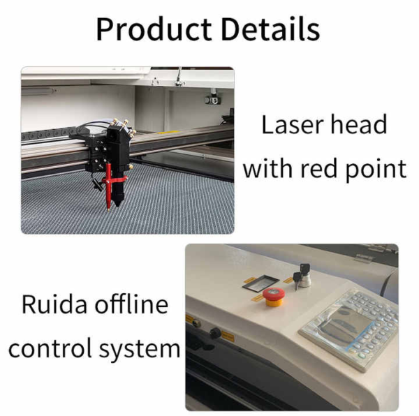 Laser Cutting & Engraving Machine 80W - High Precision, Ruida Controller, Honeycomb Table 600mm x 400mm - Image 4