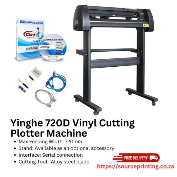 720mm Vinyl Cutter - Model YH720D with stand + Software