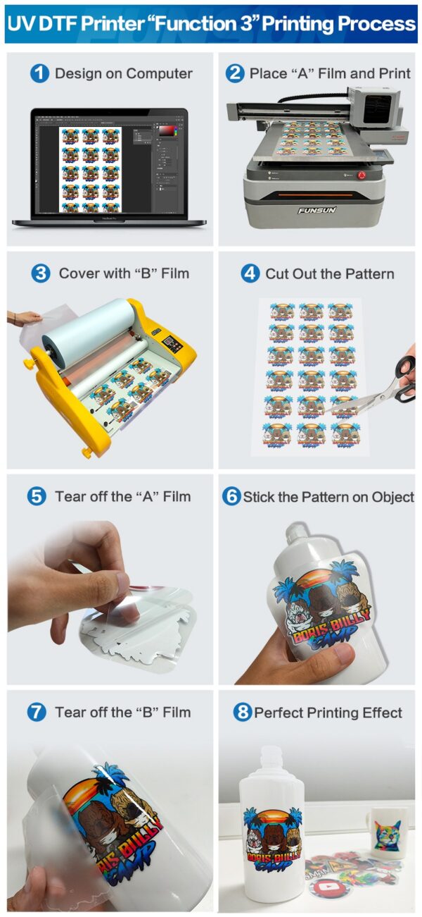 A1 UV DTF Flatbed Printer (6090 UV) - Image 5