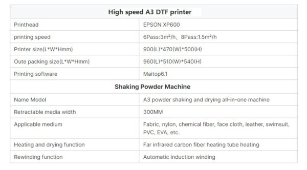 Jetpal A3 DTF Printer with XP600 Dual Head   - Image 7