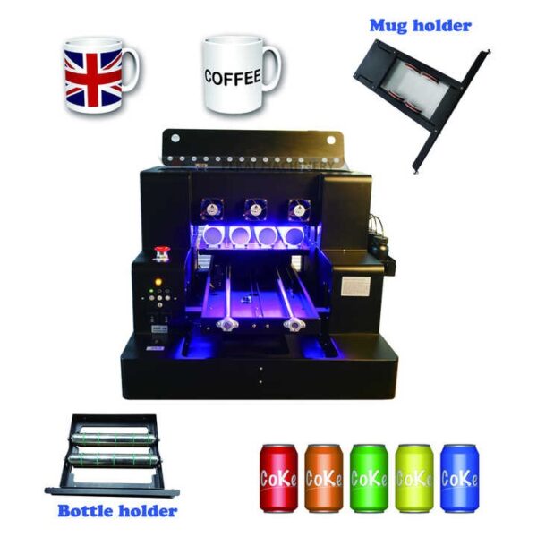 2-in-1 A4UV Sticker DTF Printer Flatbed, A4 UV/DTF Sticker Printer