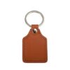 50pcs Sublimation PU Leather & Metal Keychains – Square Custom Keyrings (Black or Brown) - Image 3