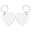 Heart-Shaped MDF Sublimation Keyrings – 100pcs - Image 2