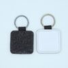 PU Faux Leather Sublimation Keyrings 50pcs (Various Shapes & Glitter Colors) - Image 11