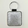 PU Faux Leather Sublimation Keyrings 50pcs (Various Shapes & Glitter Colors) - Image 4