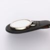50pcs Custom PU/Metal Round Black Keyrings – Personalizable Sublimation Keychains - Image 2