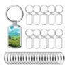 Personalized DIY Custom Sublimation Rectangle Keychain - 50 pcs | Stainless Steel Blanks for Custom Printing - Image 2