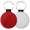 Sublimation Glitter PU Leather Key Chain (Round) – 50pcs - Image 2