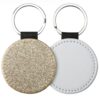 Sublimation Glitter PU Leather Key Chain (Round) – 50pcs - Image 3