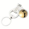 50pcs  Sublimation 3-In-1  Keychain with Nail Clipper & Bottle Opener – Durable Metal - Image 3