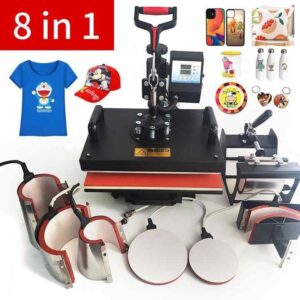 8-in-1 Combo Heat Press Machine – Versatile All-in-One Printing Solution 29x38