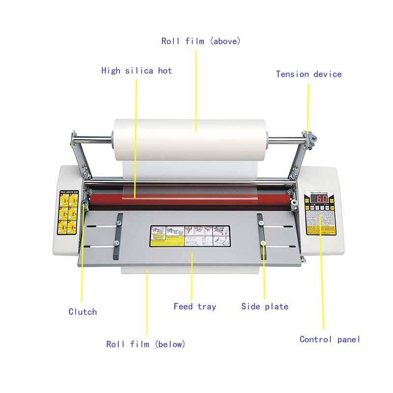 A2 Hot & Cold Roll Laminator Ideal for A3, 30cm, 60cm, and A2 UV DTF film lamination. - Image 5