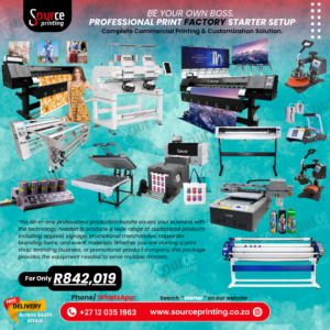 Professional Print & Branding Factory Starter Package