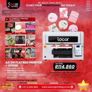 A3 uv led flatbed printer multifunctional uv dtf printing machine locor